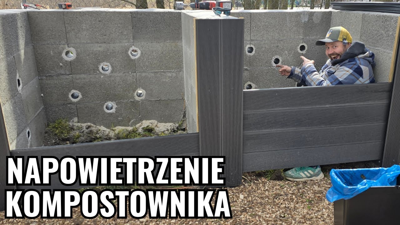 Napowietrzenie kompostownika. Robimy nawodnienie nowych rabat