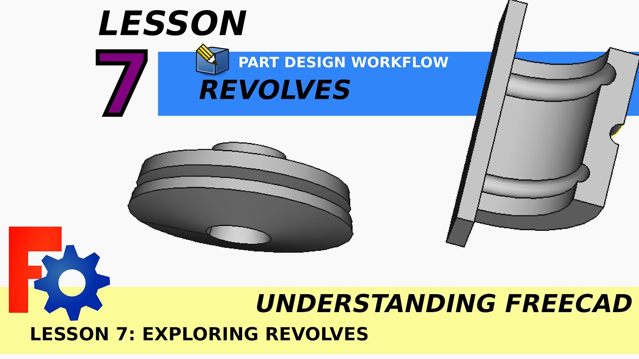 Understanding FreeCAD: Lesson 7 Part Design Revolves | Interesting ways to use | Beginners Tutorial