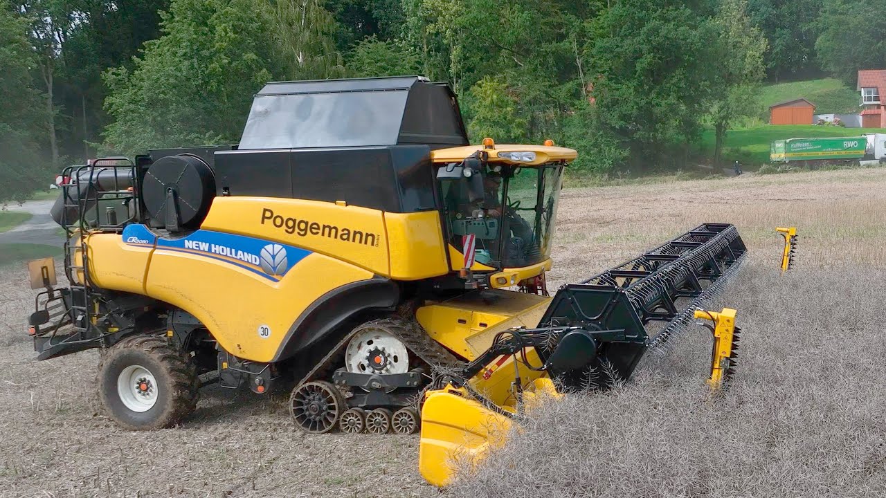 Уборка рапса 2023 г, в Германии! Комбайн New Holland CR 9080