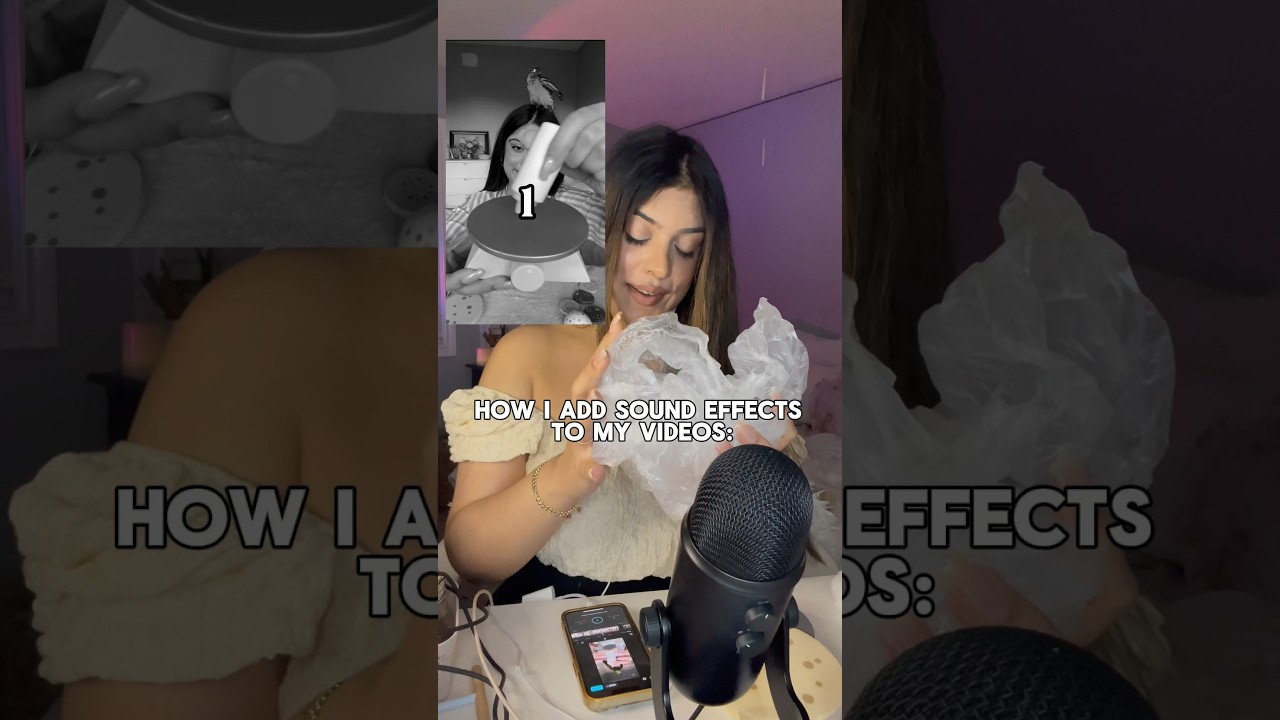 How I edit sound effects to my asmr videos ✨