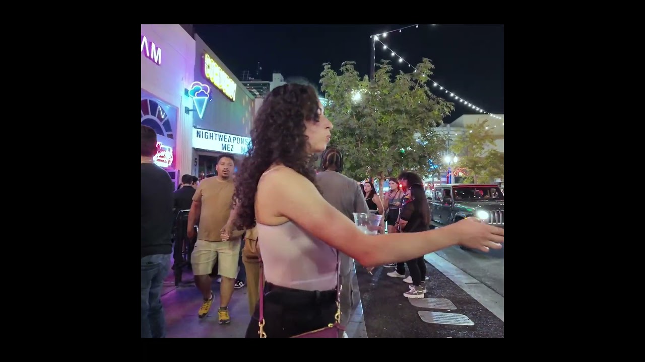 Vegas Fremont Street nightlife district