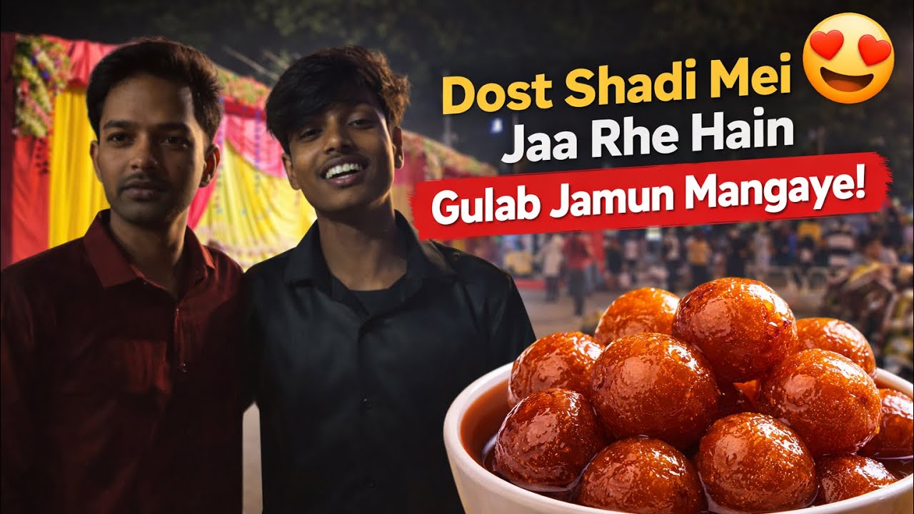 Dost Shadi Mein Gaye Aur Humne Gulab Jamun ki demand kr di ?😍🔥||vlog by Ashish Arora (#vlog30)