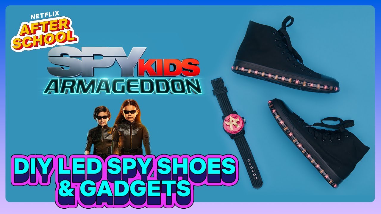 Craft Your Own Spy Gear! DIY Light Up Sneakers + Watch | Spy Kids: Armageddon | Netflix After School