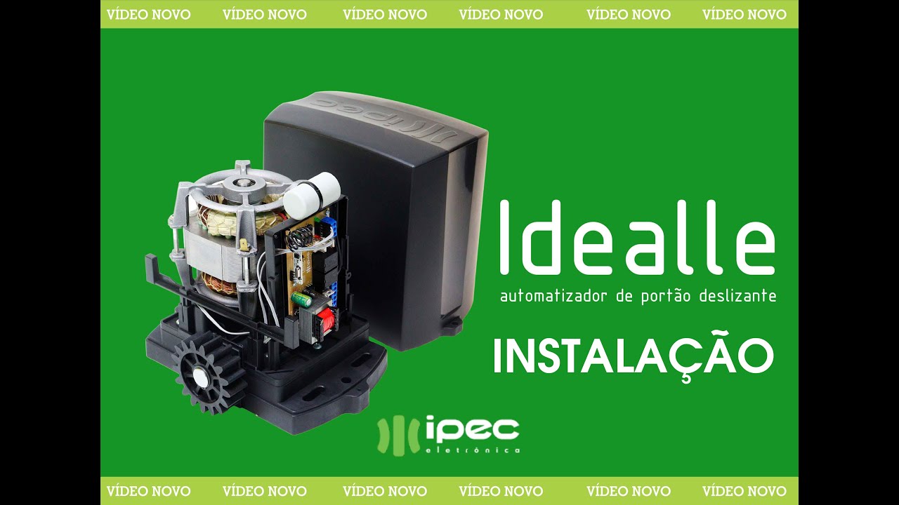 INSTALA&Ccedil;&Atilde;O AUTOMATIZADOR IDEALLE  PARA PORT&Otilde;ES DESLIZANTES - IPEC