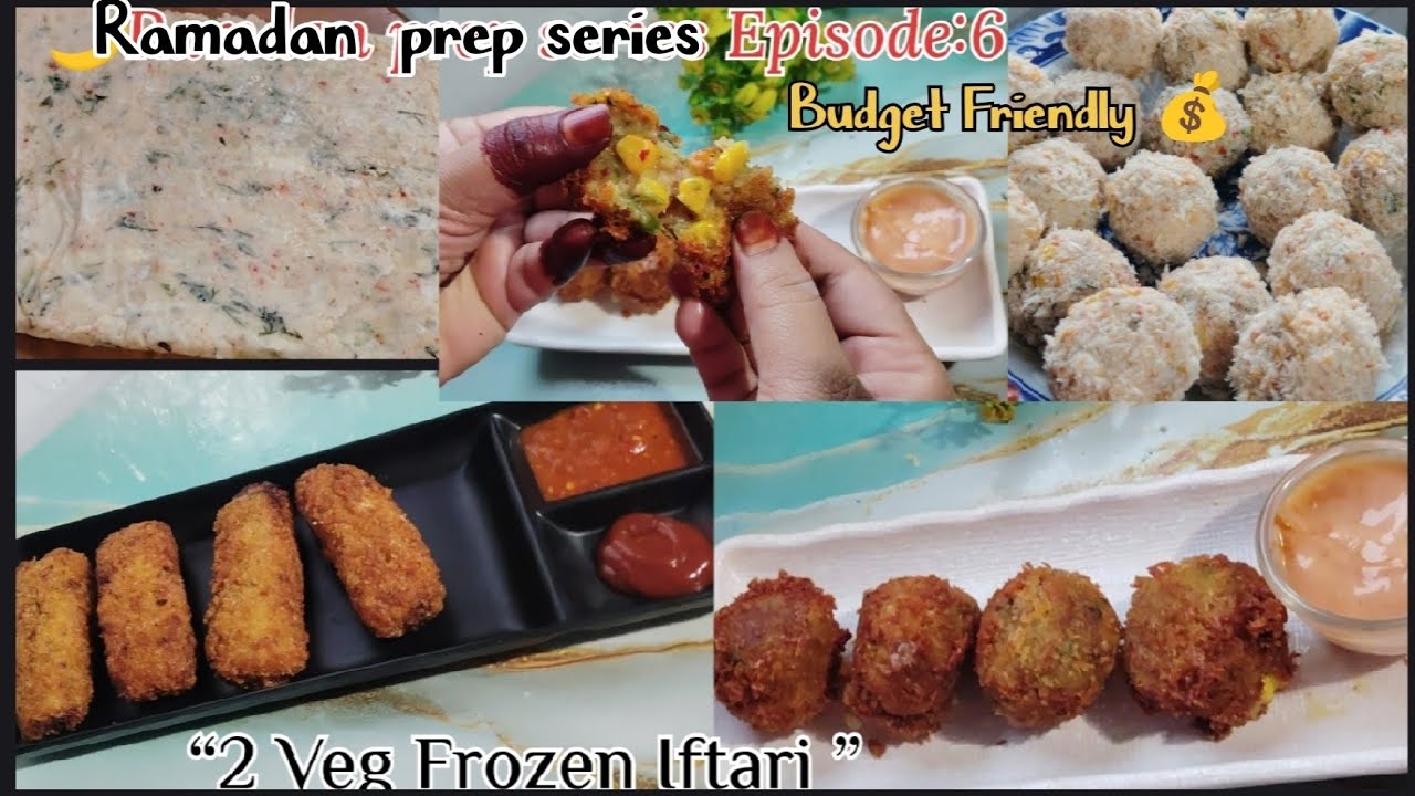 Ramzan Prep Series Ep 6 🌙 Frozen Veg Iftari | Potato Cheese Balls & Potato Sticks 