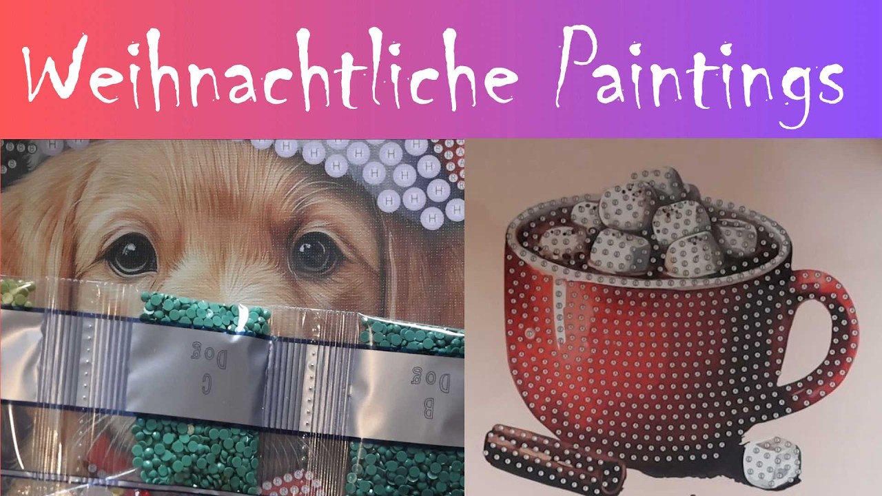 Action Haul mit tollen weihnachtlichen Diamond Paintings