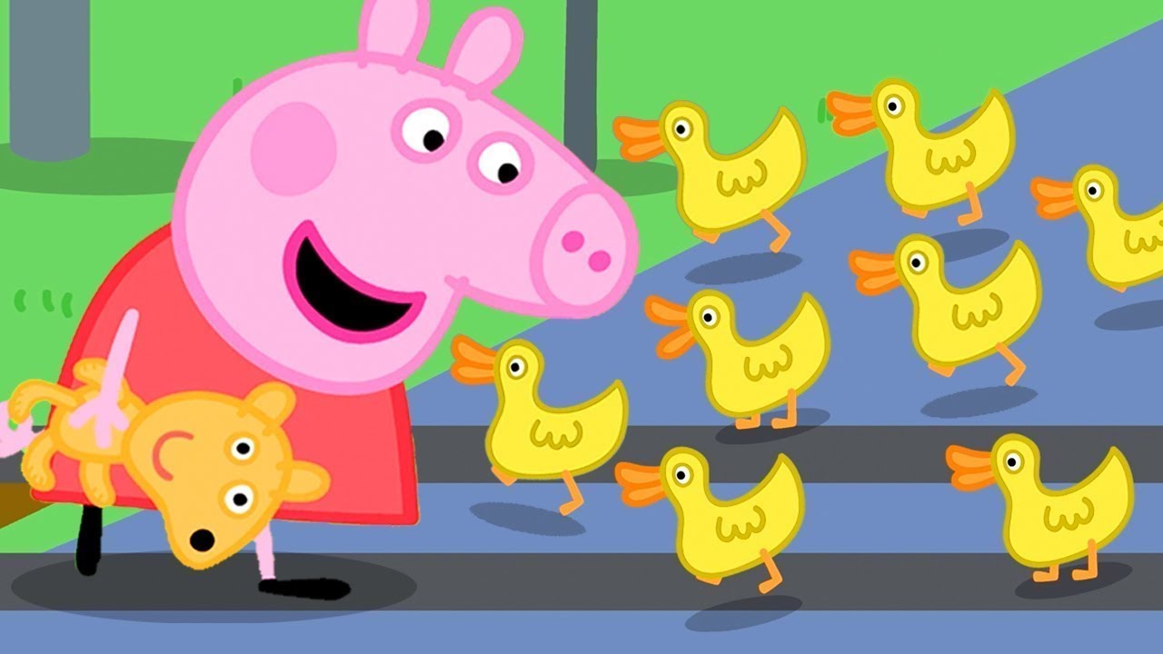 Peppa Pig English Episodes | Peppa Pig Spots Ducks Ahead Of The Train! | Peppa Pig Official