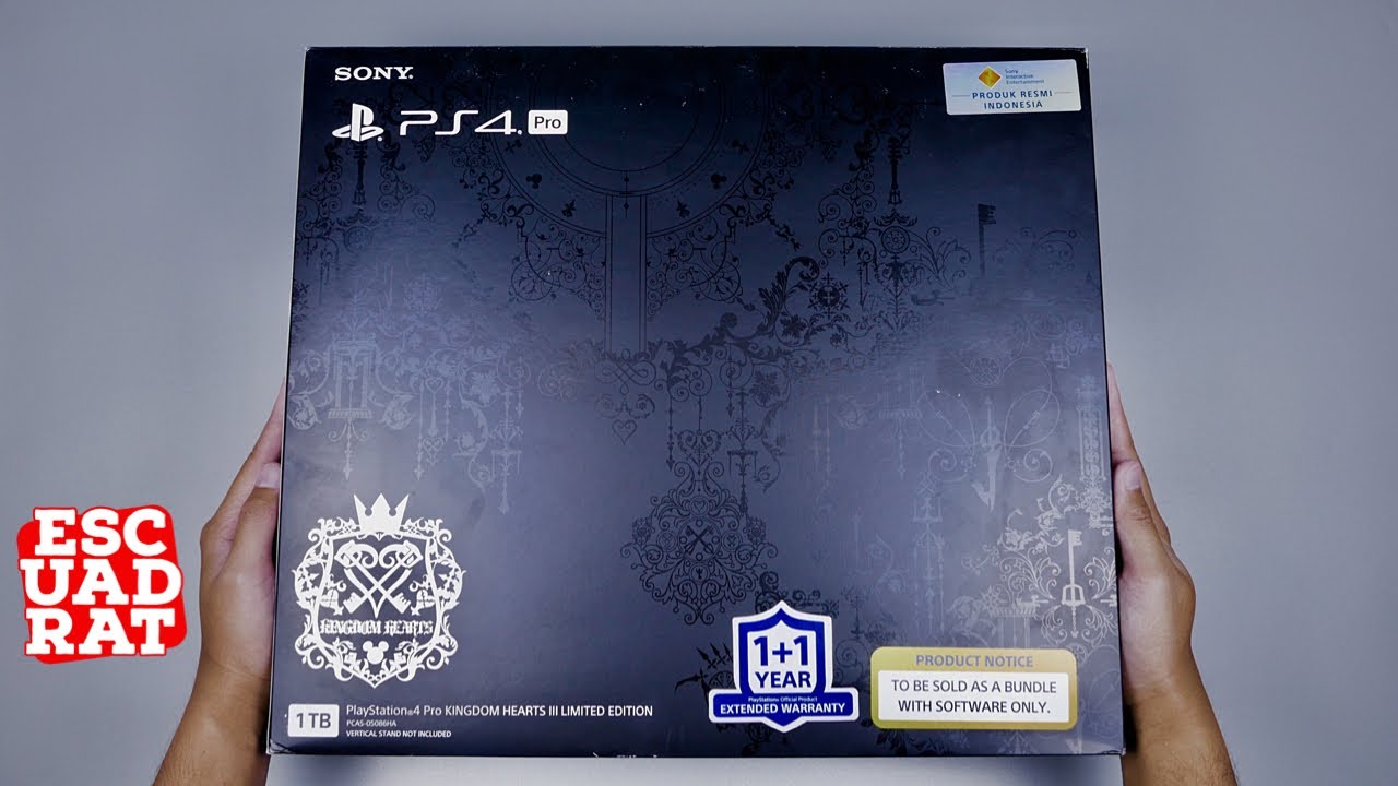 Unboxing PS4 Pro Kingdom Hearts III Limited Edition Indonesia, PlayStation 4 Pro CUH-7218B