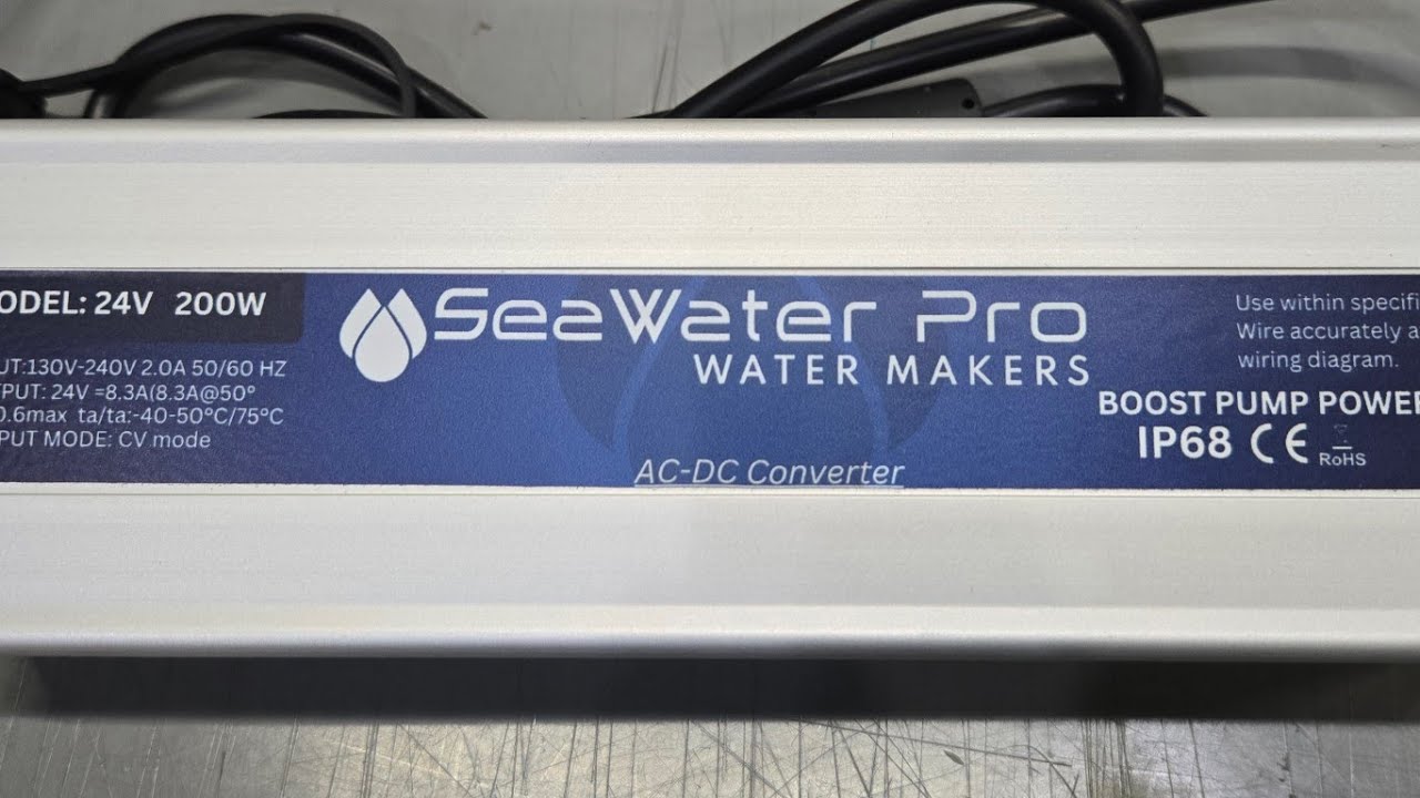 Seawater Pro Watermaker AC/DC power supply