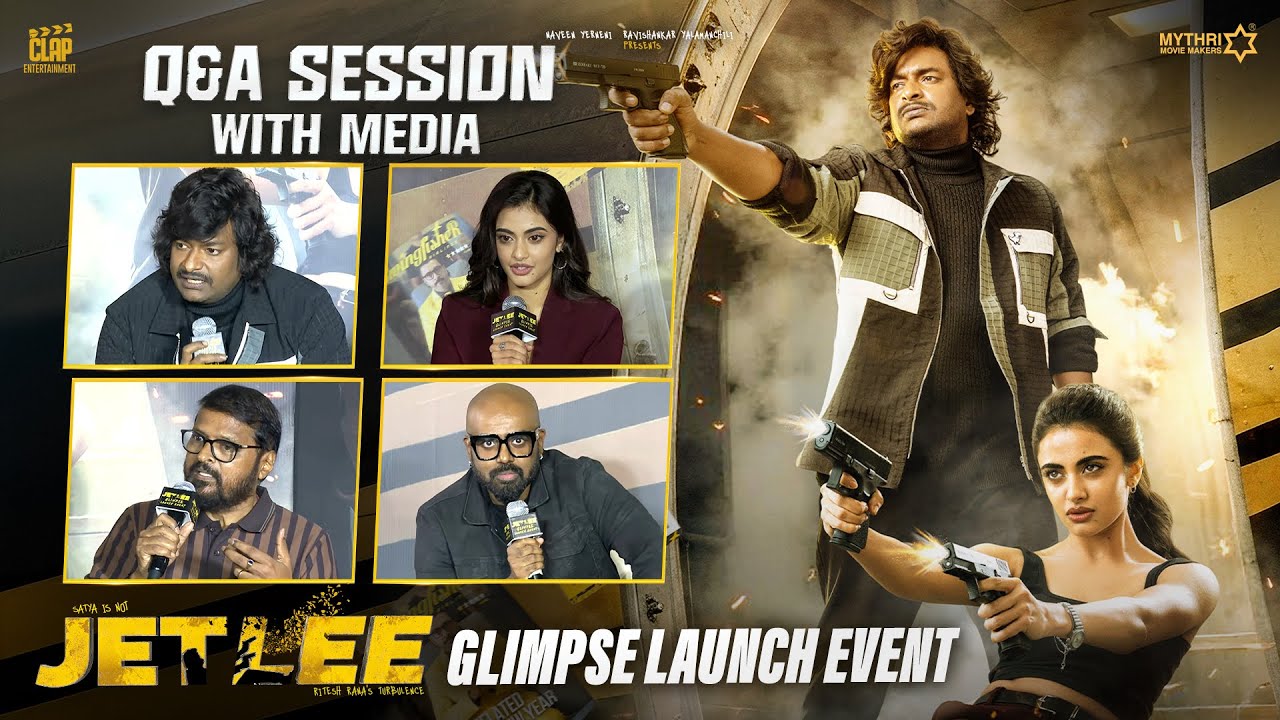 Q&A Session with Media | JETLEE Glimpse Launch Event | Satya | Vennela Kishore | Ritesh Rana