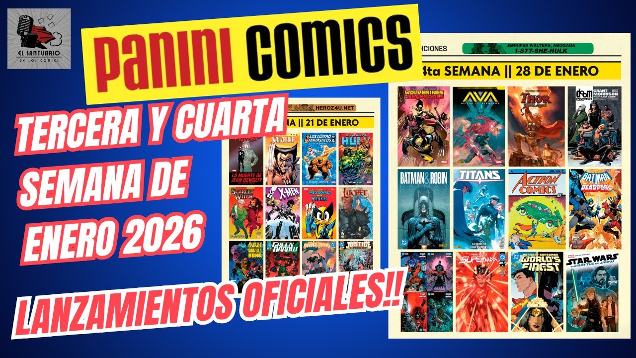 Continuamos con más Lanzamientos de PANINI COMICS