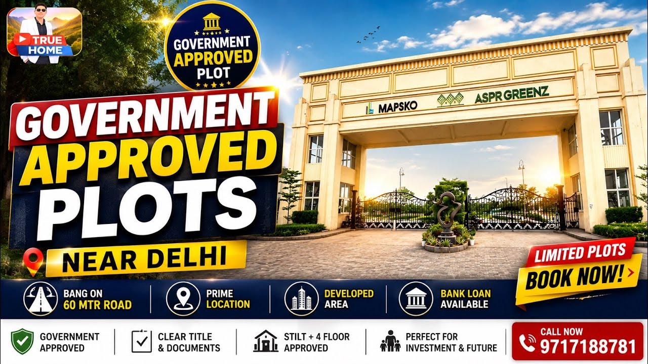 MAPSKO ASPR GREENZ Sector 35 Sonipat | Government Approved Plots Near Delhi | Prime Investment plots