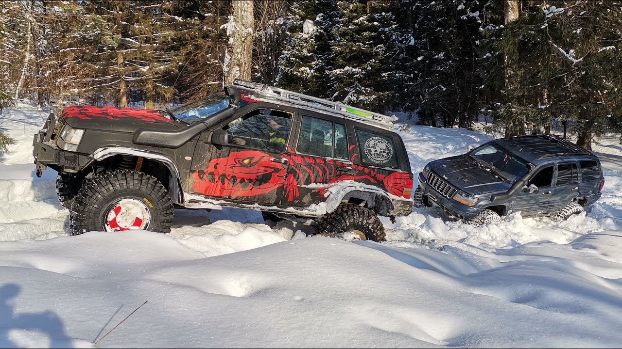 GrandZilla: Jeep на БТР-порталах, у WJ стуканул мотор, Паджеро на пределе | Jeep portal axles