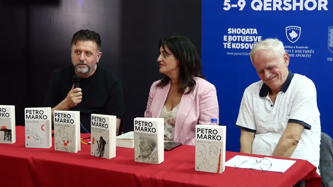 Albas prezanton kolanën e veprave të Petro Markos në Panairin e Librit në Prishtinë.