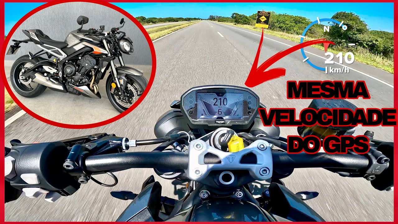MEU TOP SPEED NOVA TRIUMPH STREET TRIPLE 765 RS 2023/A MAIS RÁPIDA DA CATEGORIA?