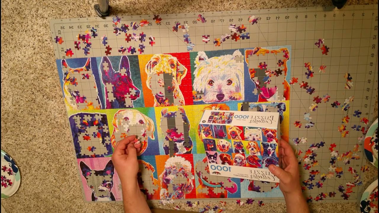 Colorful Dogs 1000 piece puzzle - Part 3
