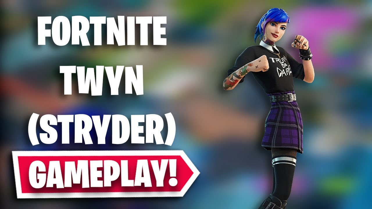TWYN (STRYDER) Gameplay in Fortnite | Chapter 3 - Season 4 Battle Pass