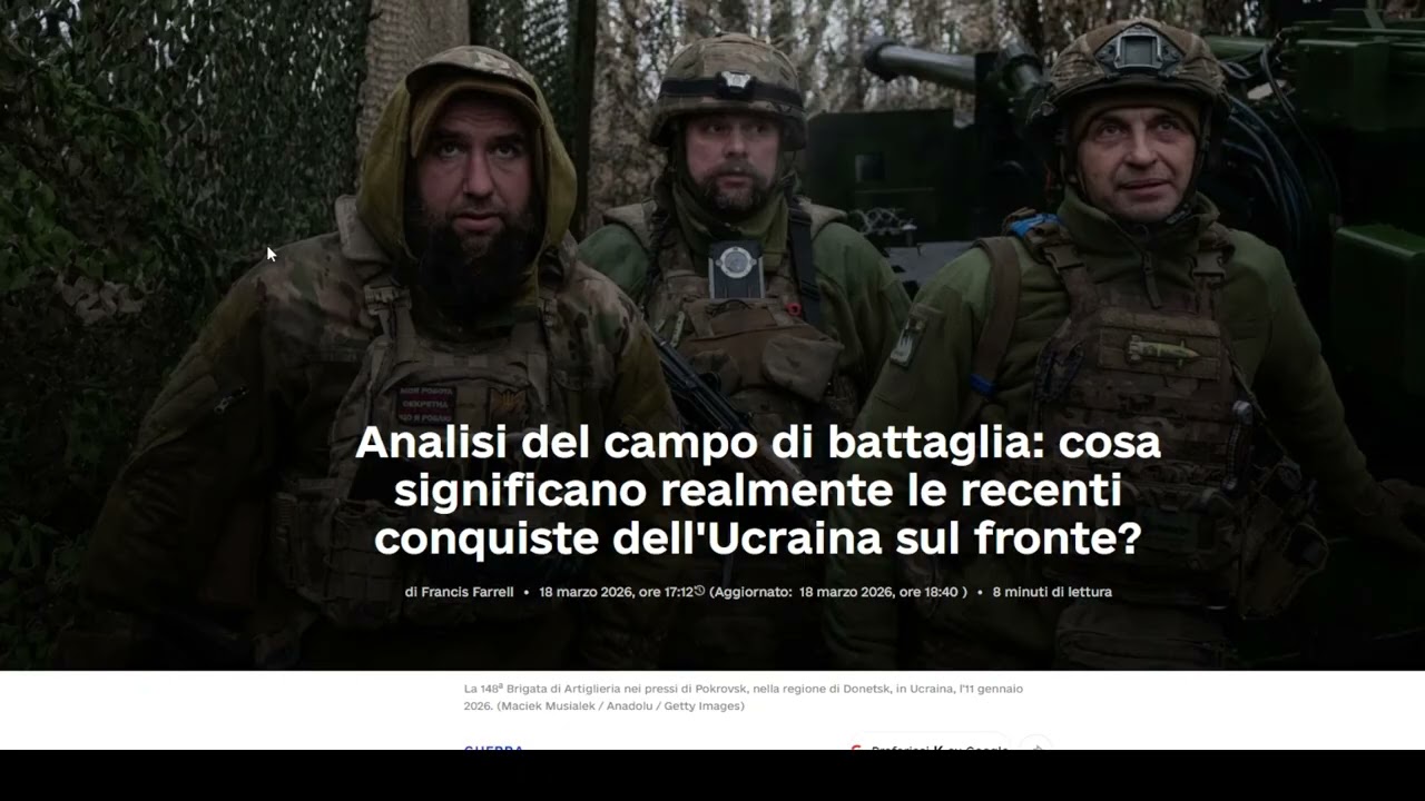 I successi Ucraini al fronte e l'offensiva Russa di primavera - Donald si prepara a lasciare il M.O.