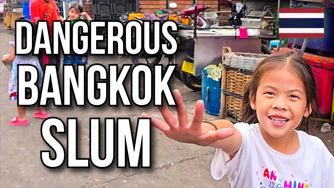 Inside Bangkok's Biggest Slum: Walking Khlong Toei Alone (Day to Night) 🇹🇭