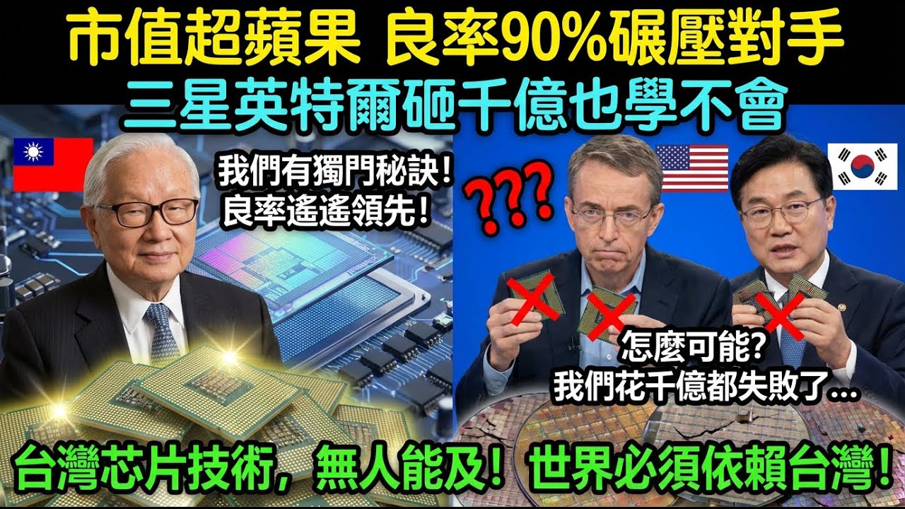 二納米晶片長城橫空出世！市值超蘋果！良率90%碾壓對手，臺積電豪賭十座工廠，三星英特爾砸千億也學不會！