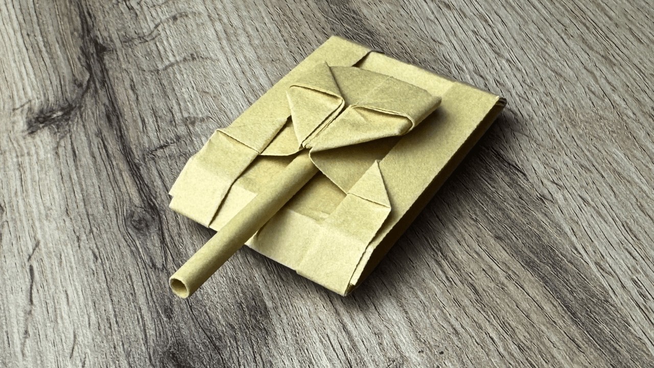 Origami Tank Easy Tutorial | How to Make Origami Tank Step By Step From Easy Origami World