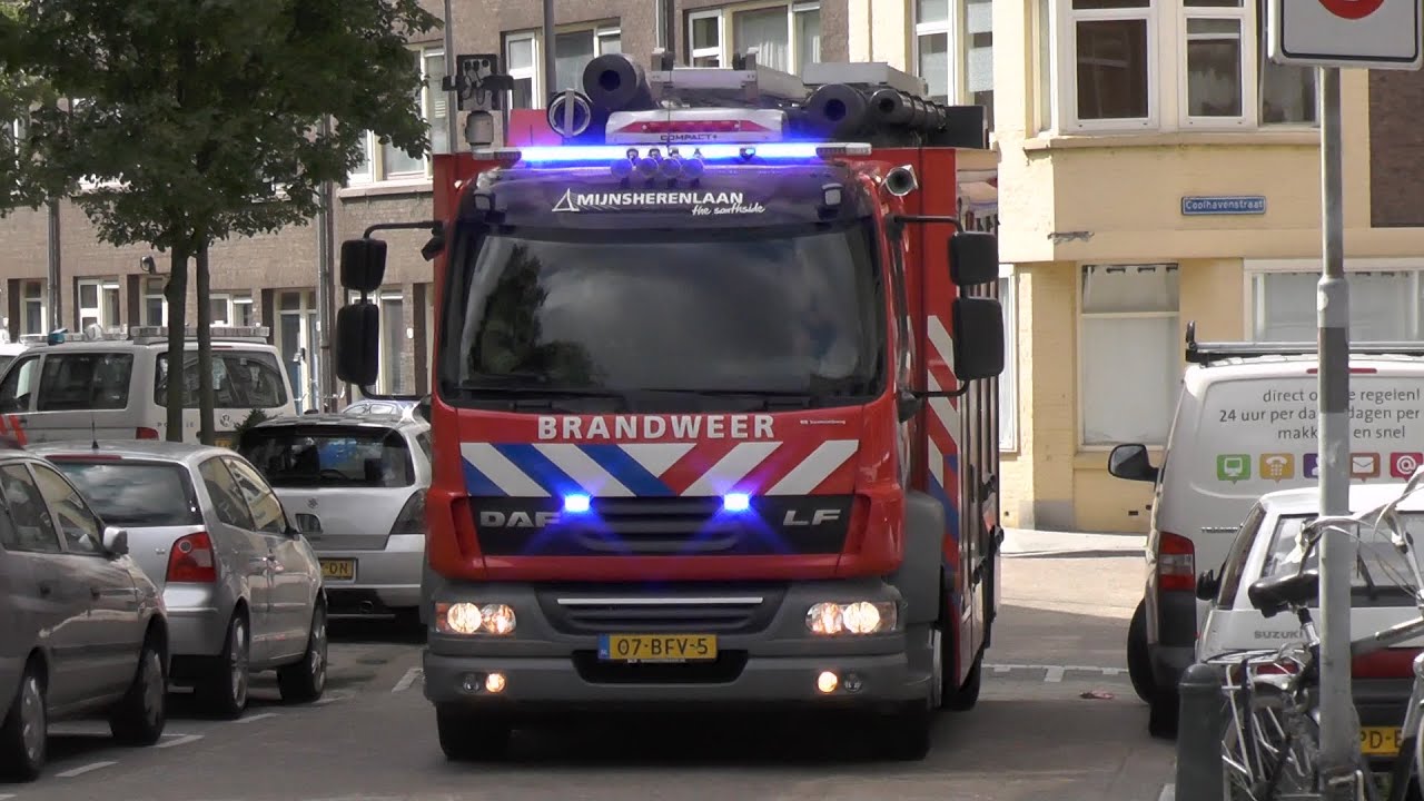 Brandweer Mijnsherenlaan 17-3431 met spoed naar een gaslucht in Rotterdam