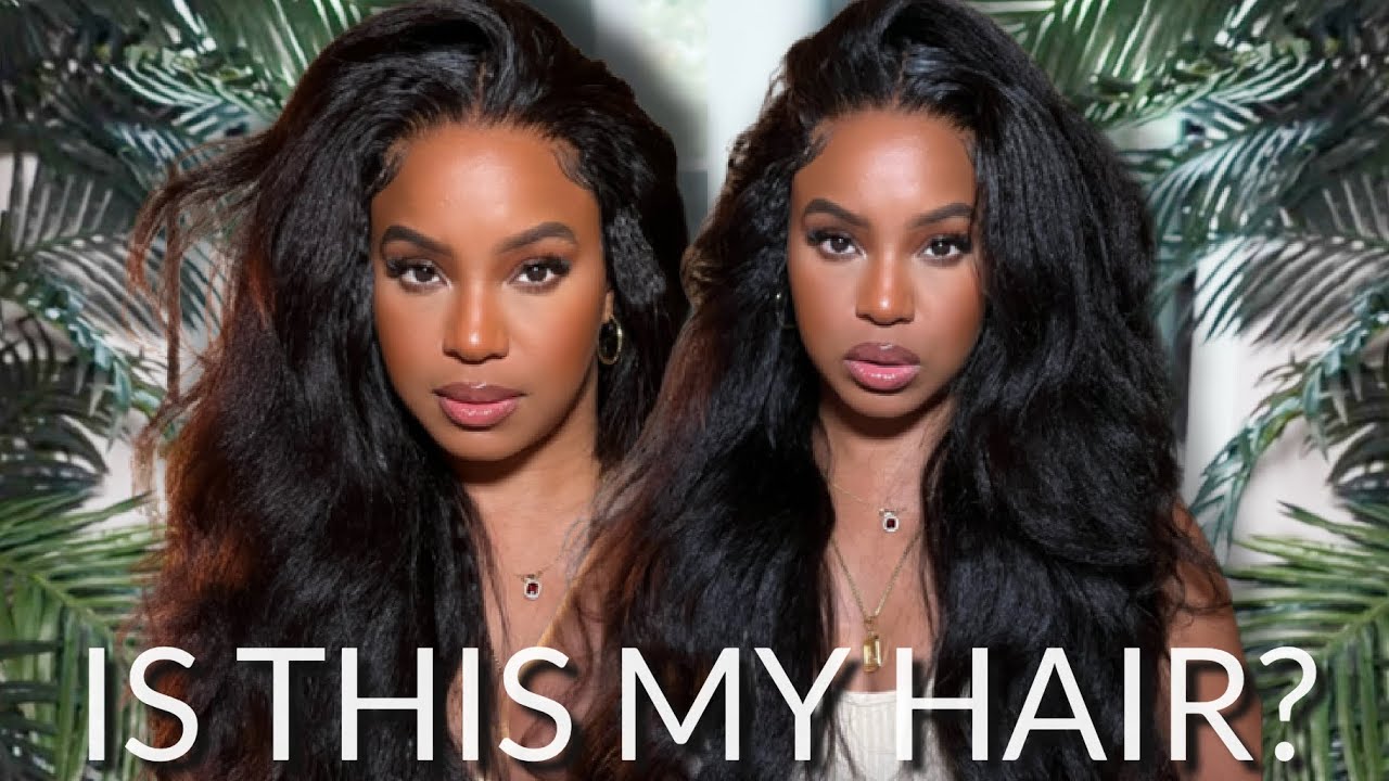 THE MOST NATURAL LOOKING KINKY STRAIGHT CLOSURE WIG TUTORIAL! NADULA HAIR | ALWAYSAMEERA
