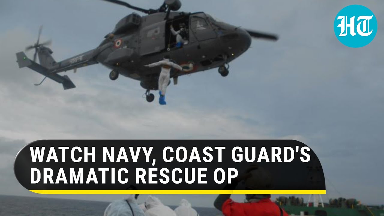 Rescue on camera: Indian Navy, Coast Guard save Filipino sailor with depleting oxygen