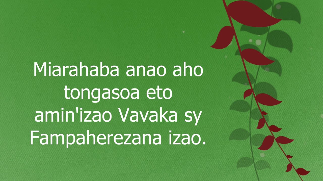 VAVAKA FISAORANA  DESAMBRA 2021