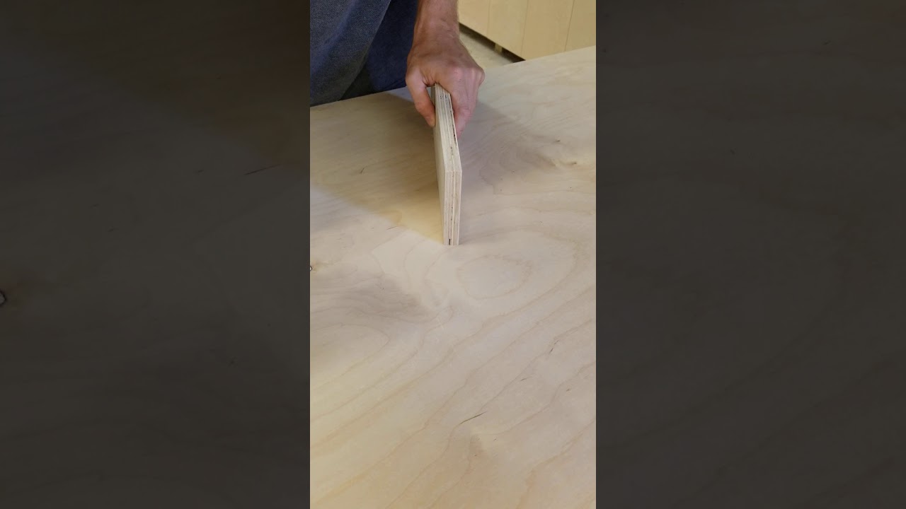 Poor quality plywood