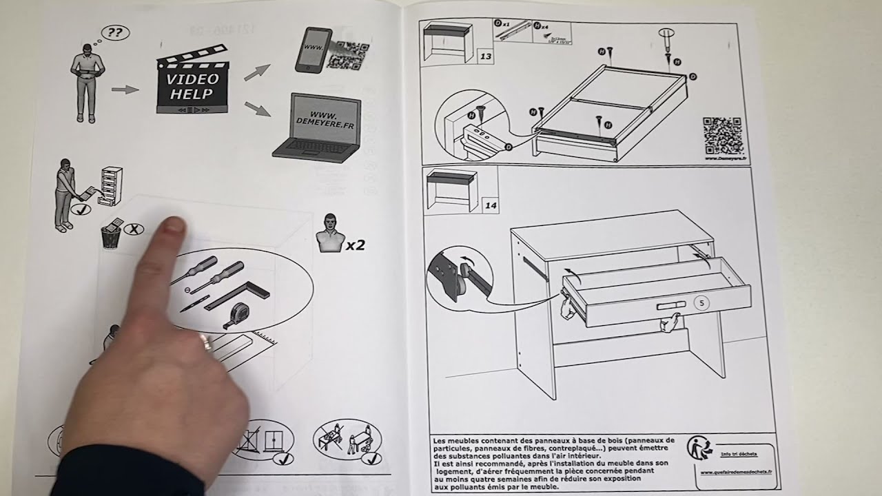 Comment bien lire une notice de montage ?