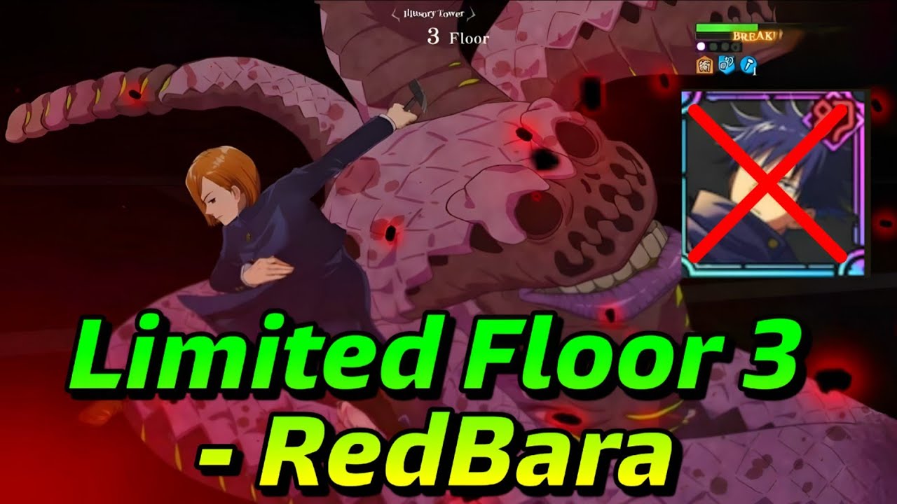 Limited Floor 3 - (March) || A5 RedBara (85M+) Damage || Still The Strongest F2P Red Jujutsu DPS !