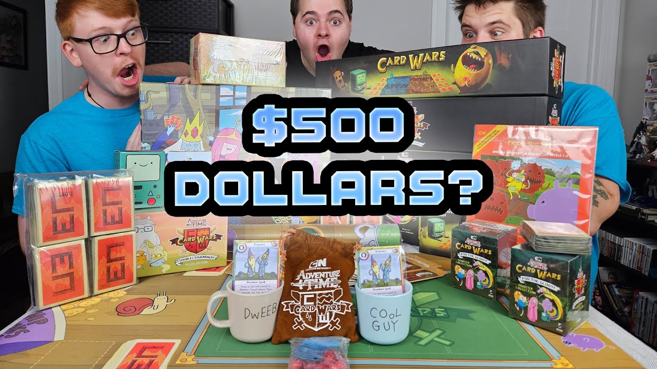 We spent $500! on the CARD WARS 10th Anniversary Kickstarter! Here's what we got