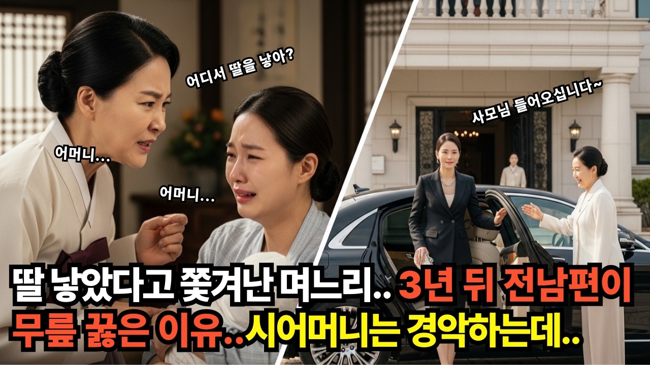 딸 낳았다고 쫓겨난 며느리,, 3년 뒤 전 남편이 무릎 꿇은 이유#인생조언#사연#막장#인생#삶#가족#배신#사랑#인생사#불륜#인생사연