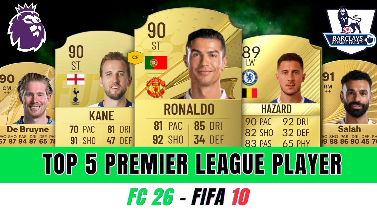 NOSTALGIA 😭😱🤩 TOP 5 PREMIER LEAGUE PLAYER FC26 - FIFA 10