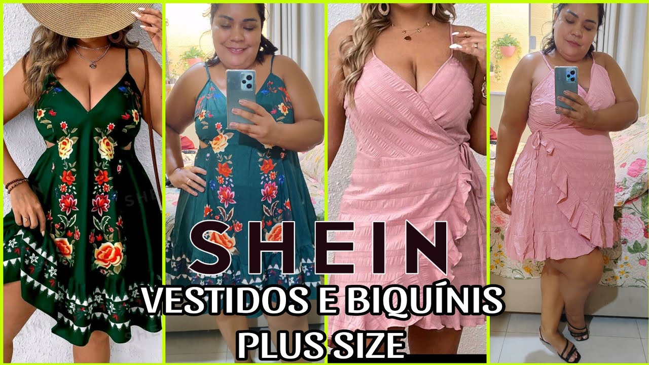 COMPRAS DE ROUPAS E BIQUINES PLUS SIZE 2XL NA SHEIN/ VESTIDOS  PARA USAR NO VERÃO