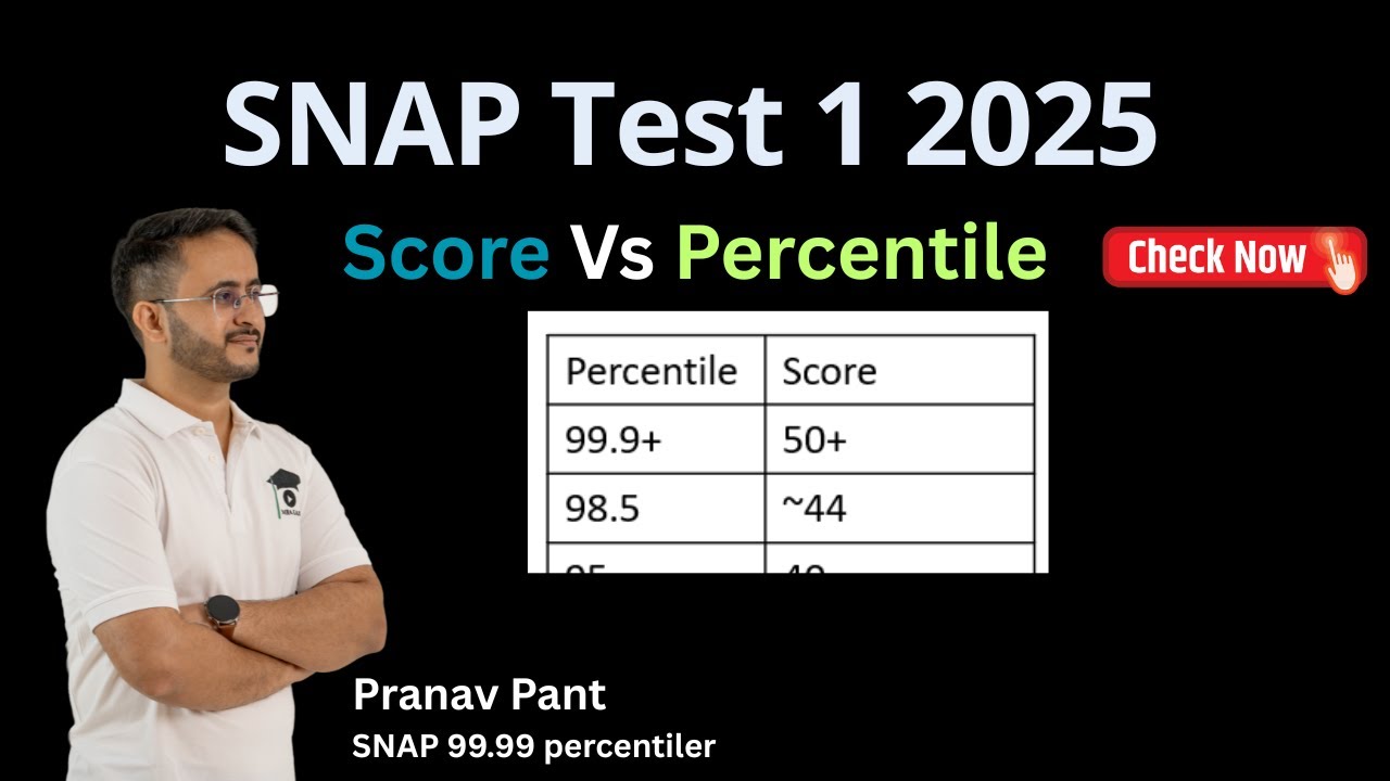 SNAP 2025 Cutoff: Score vs Percentile Analysis for Top Symbiosis Colleges