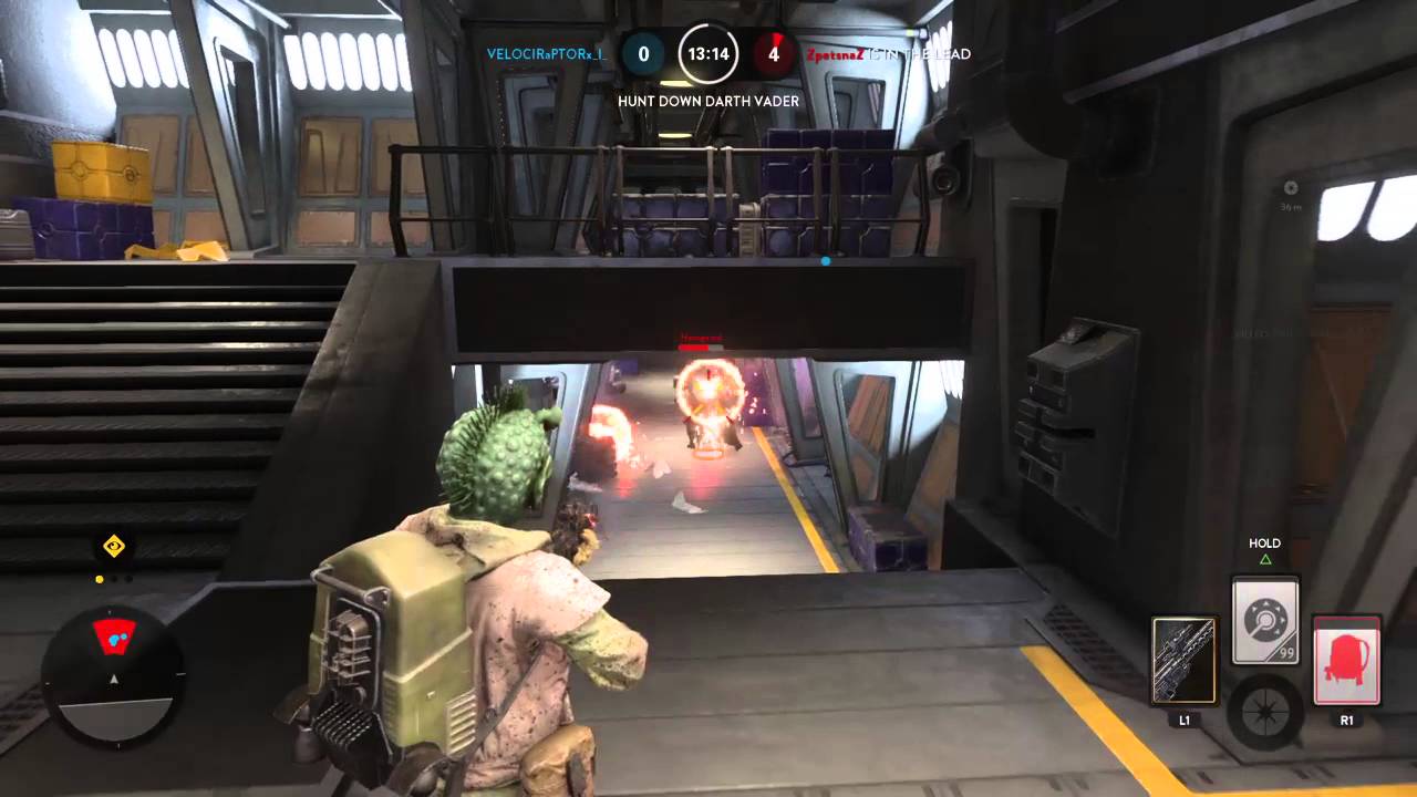 Star Wars Battlefront GREEDO RAMPAGE! (50-0 Hero Hunt)