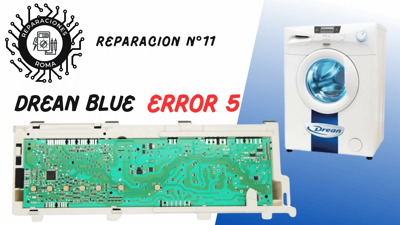 Lavarropas DREAN BLUE error 5 (SOLUCION!), reparacion de plaqueta. (Metodo 2)