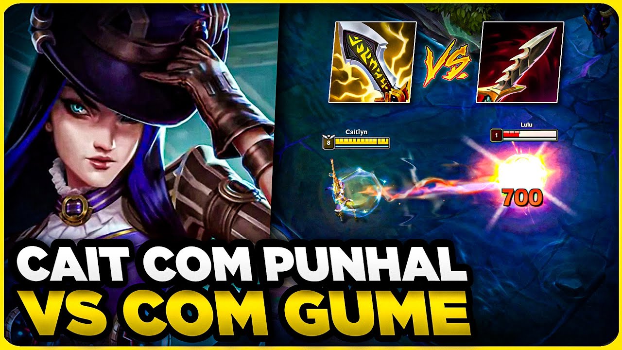 LETALIDADE OU CRITICO PRA CAITLYN, QUAL É MELHOR? | MONO CAITLYN GAMEPLAY