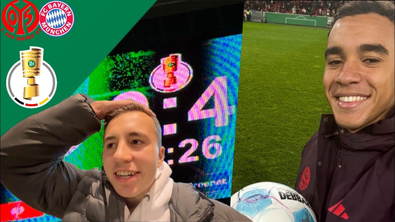 Jamals ERSTER Hattrick 😍⚽️ | FSV Mainz - FC Bayern | 2. Runde DFB Pokal | Stadion Vlog #67
