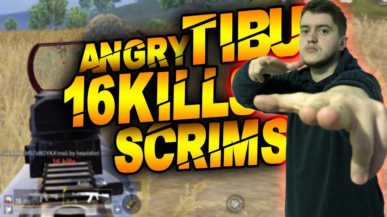 angryTIBU 16KILLS SCRIMS  (ERANGEL) angryTEAM