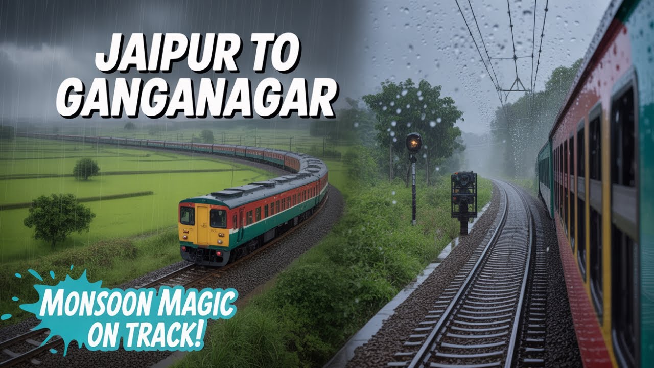 22997 Jhalawar Sri Ganganagar SF Express || Jaipur To Sri Ganganagar Train Journey || Rajasthan Sp.