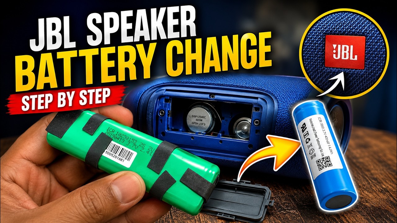 JBL Clip Battery Replacement with DIY Low-Cost Solution 🔧