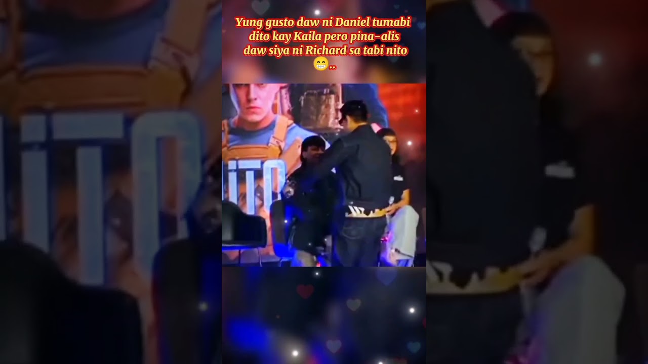 Daniel pina-alis daw  ni Richard sa tabi ni Kaila#shorts #viralshorts #fypシ#danielpadilla