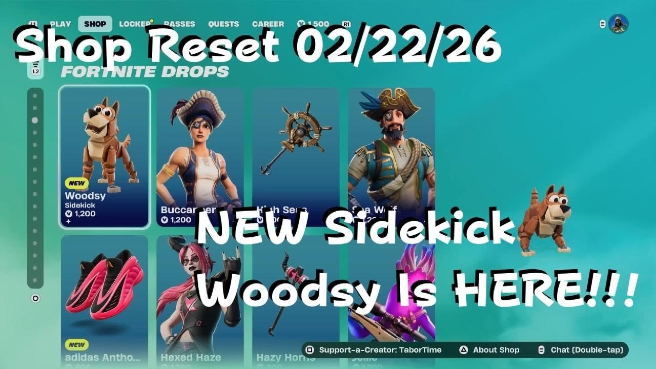 NEW Sidekick, Woodsy, Is In The #Fortnite Shop!