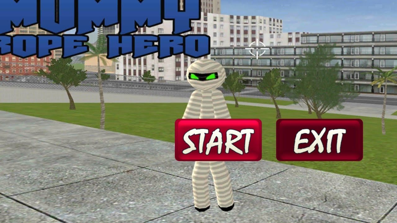 mummy stickman rope hero gangster crime simulator gameplay