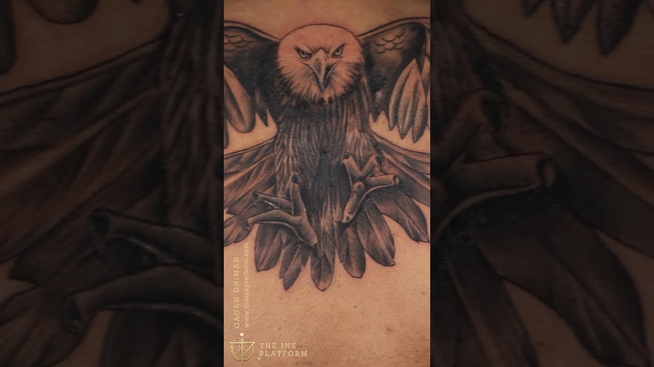 Eagle On Back Tattoo 🔥