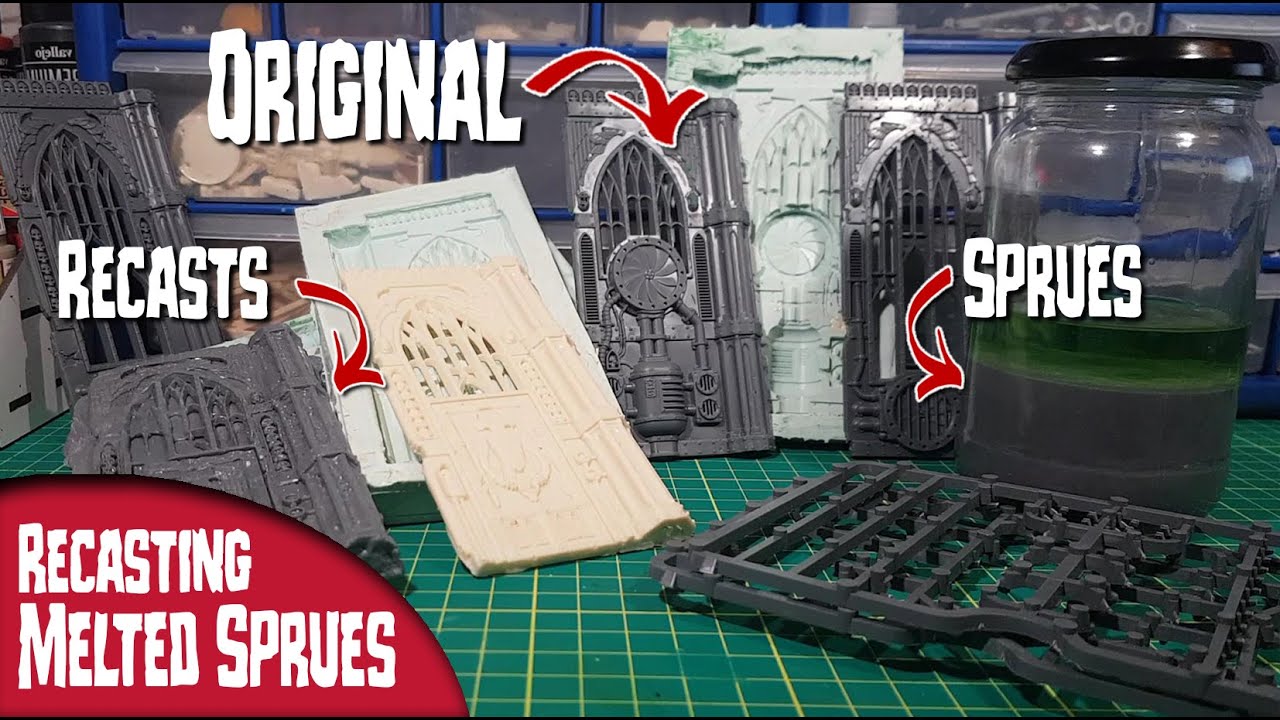 Melting Sprues to Recast as Warhammer 40k Parts - You Might Be Surprised