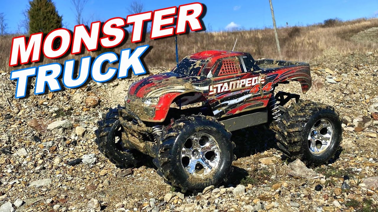 Traxxas Stampede RC Monster Truck 4WD Mudding and Ramping - TheRcSaylors